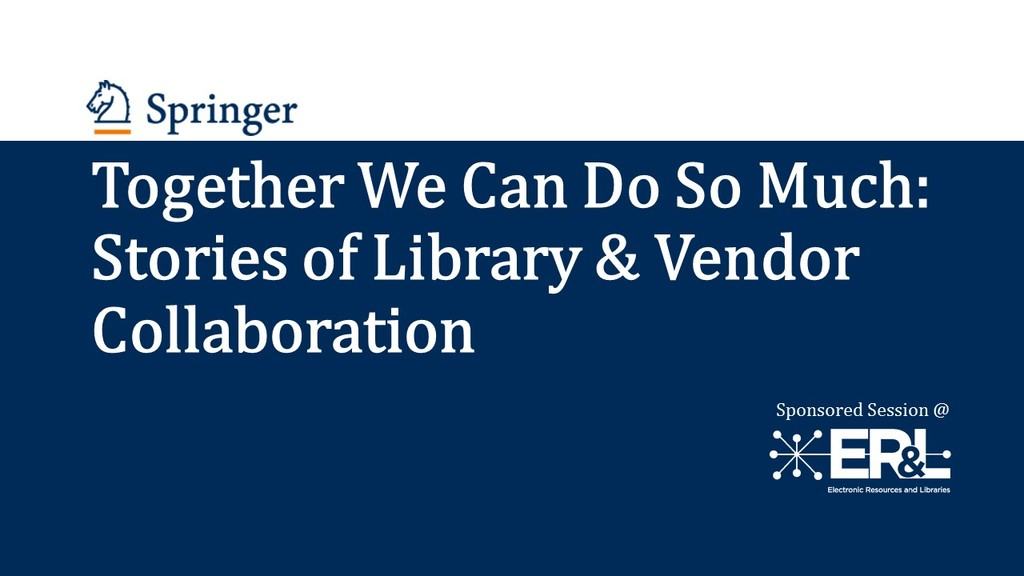 ERL 2105 Springer Session