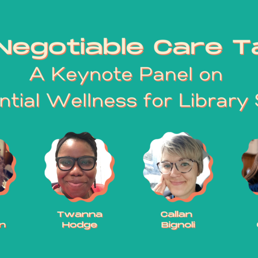 Green background with 4 images of the 4 female speakers for this session.