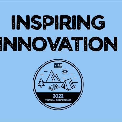 inspiring innovation with camp ER&L logo in circle